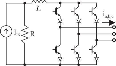 Basic
current source inverter topology