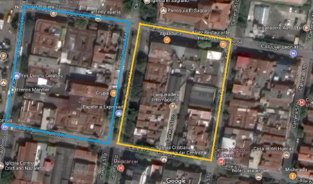 Ejemplos de "Manzanas" en la ciudad de Medell&iacute;n. 