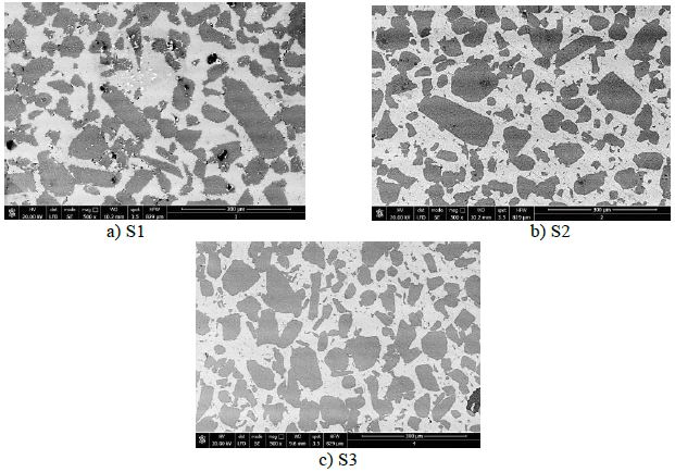 SEM morphologies of the hot-pressed samples