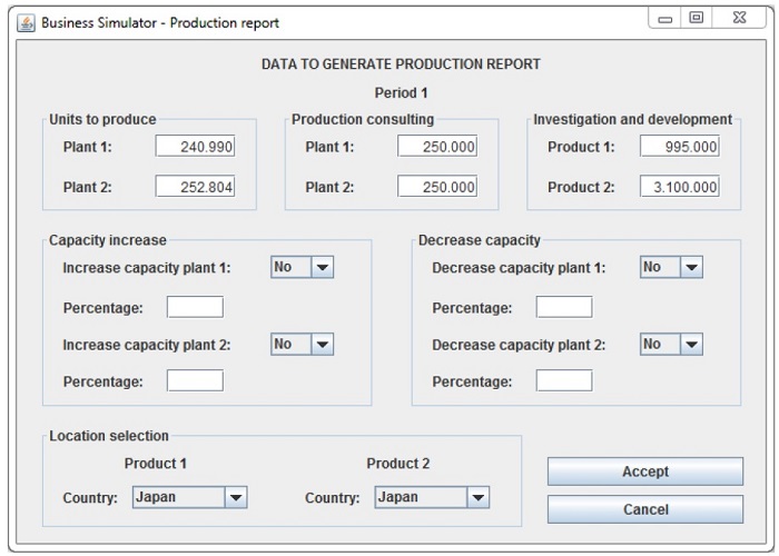 Production Form