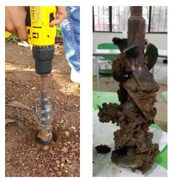 Imagen de pruebas en suelos húmedos. 
