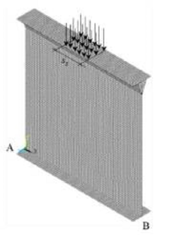 Malla de elementos finitos empleada. 