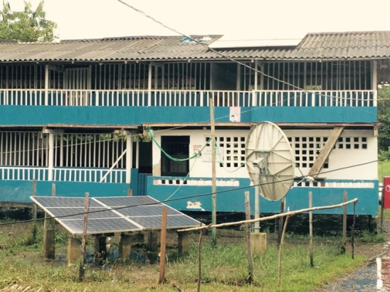 Centro educativo en el resguardo ind&iacute;gena Calle Santa Rosa.