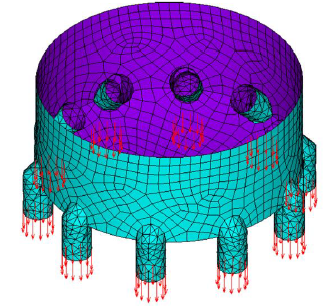 Vista isom&eacute;trica del plenum (con cargas).