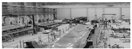 At Gamesa's wind blade manufacturing plant in Navarra, Spain. Image from Gamesa. 