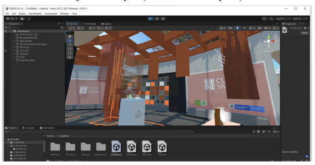 Prototipo B. (Herramienta usada: Unity).