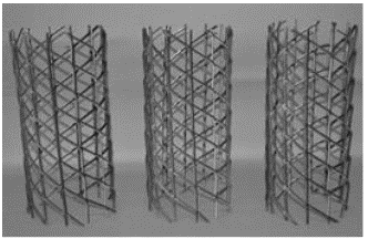 Mallas de metal expandido con celdas orientadas a 60�.