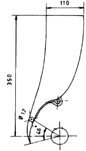 Geometr�a del inyector usado por Olgun.