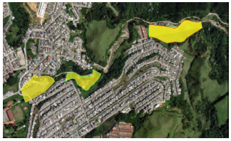 Zonas de conexi�n de llanuras de inundaci�n.