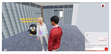 Interacci�n en tiempo real entre avatares. 