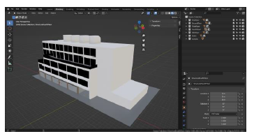 Modelo 3D EISC realizado en Blender.
