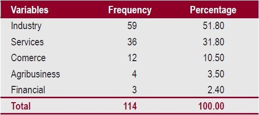 Profile of Controllers &ndash; Their Companies Economic Sector