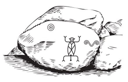 Petroglyph of Kuwai-ka-Wamundana