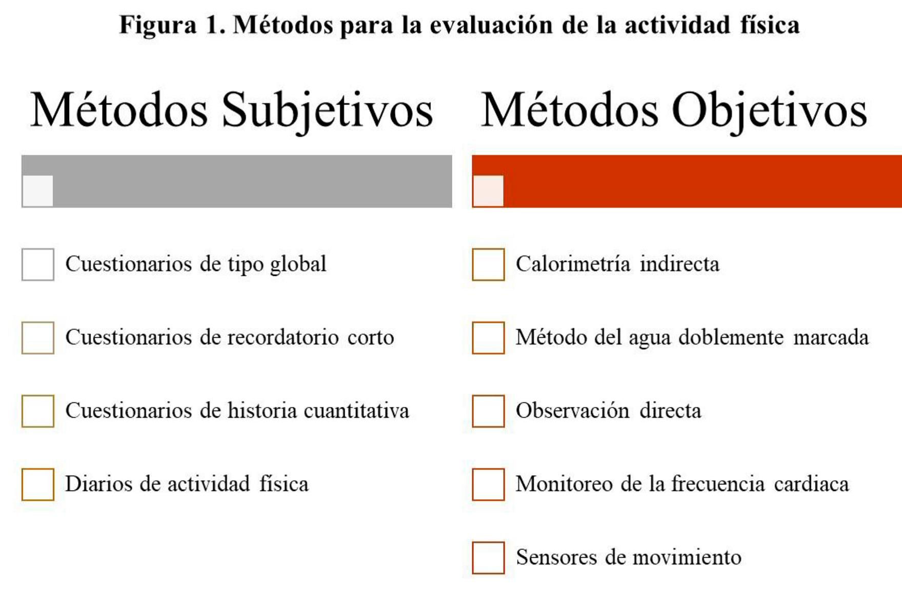 Métodos para la evaluación de la actividad física