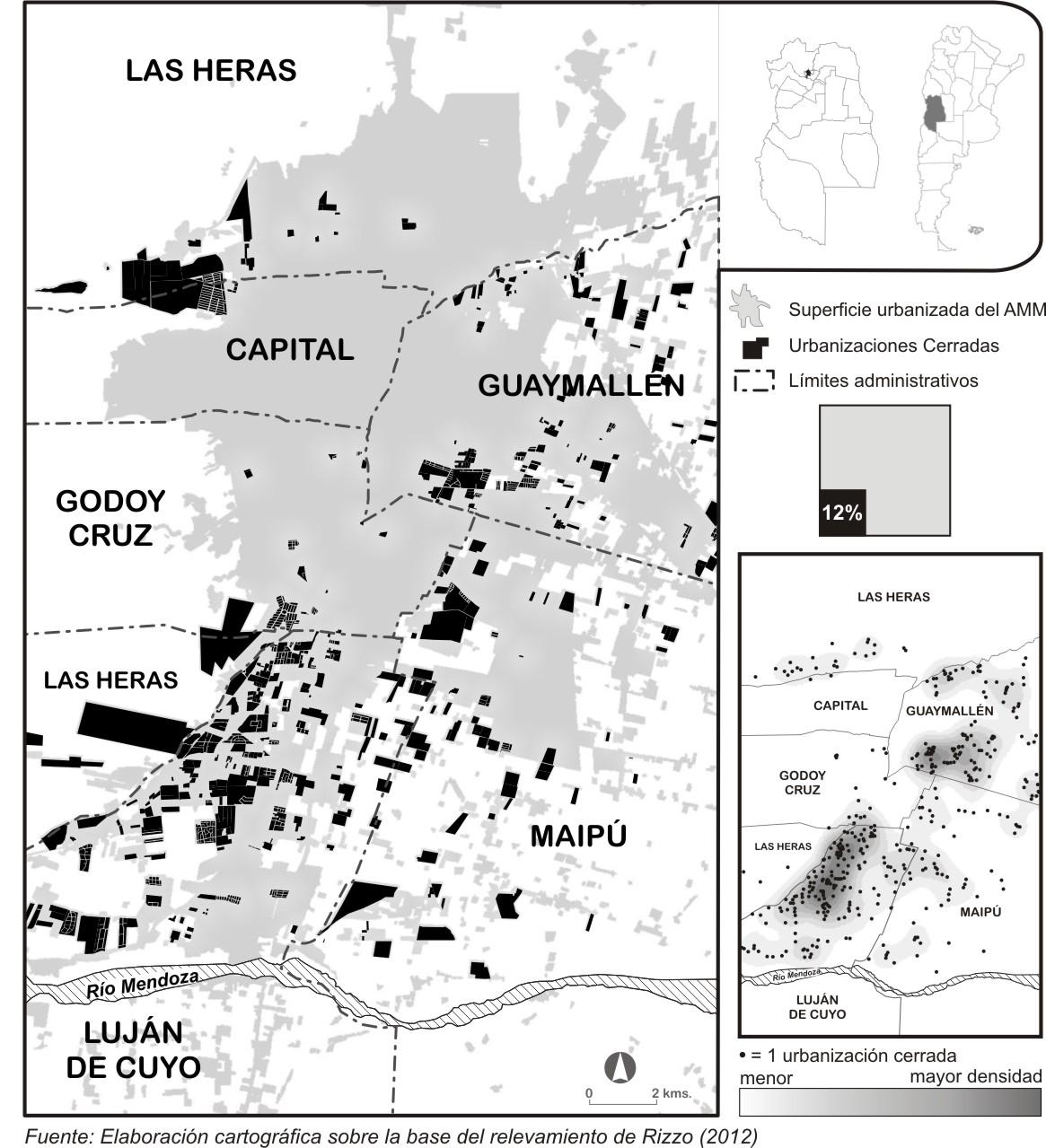 Urbanizaciones Cerradas en el rea Metropolitana de Mendoza. 2014