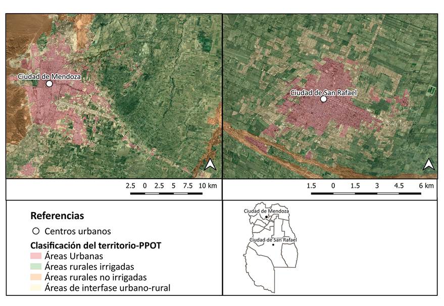 Clasificaci�n del territorio en el PPOT Obs�rvese la homogeneizaci�n de cada una de las �reas