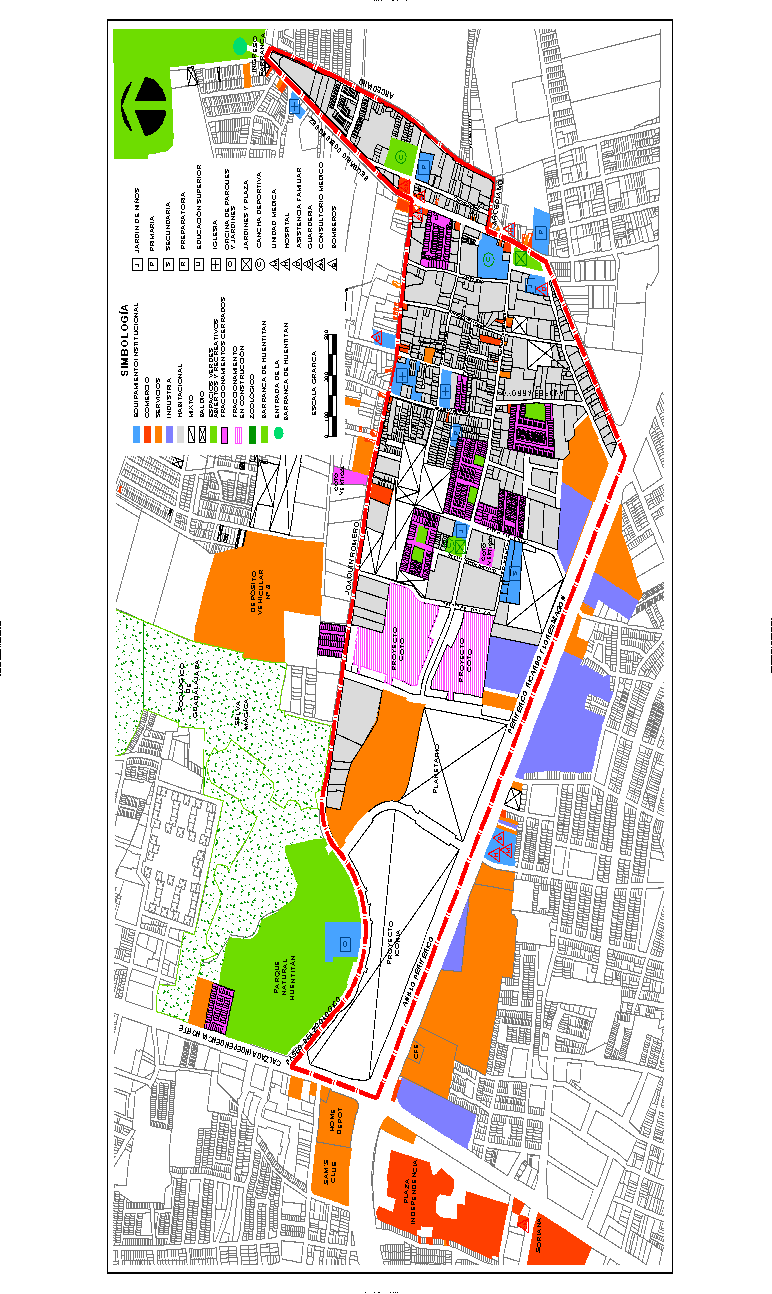 Levantamiento del uso del suelo del barrio de Huentitán el Alto, de la ciudad de GUadalajara, México