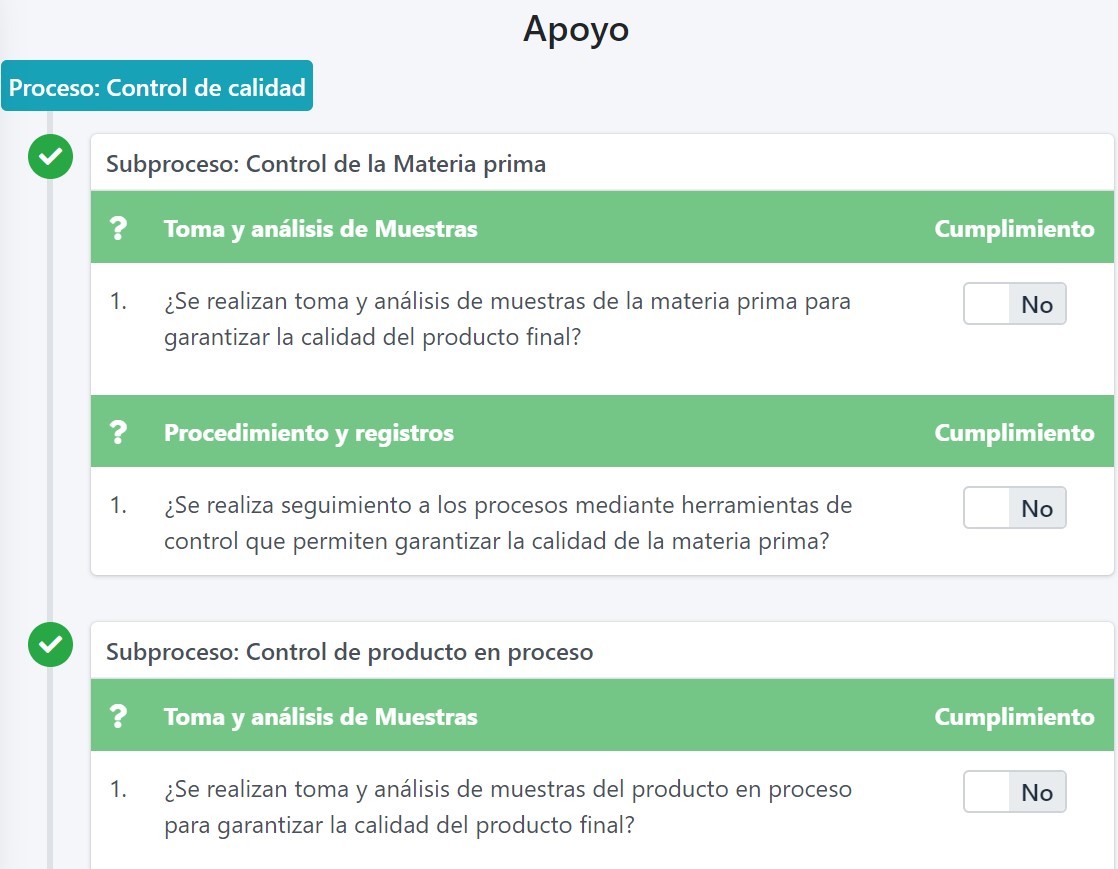Interfaz para la recopilación de datos