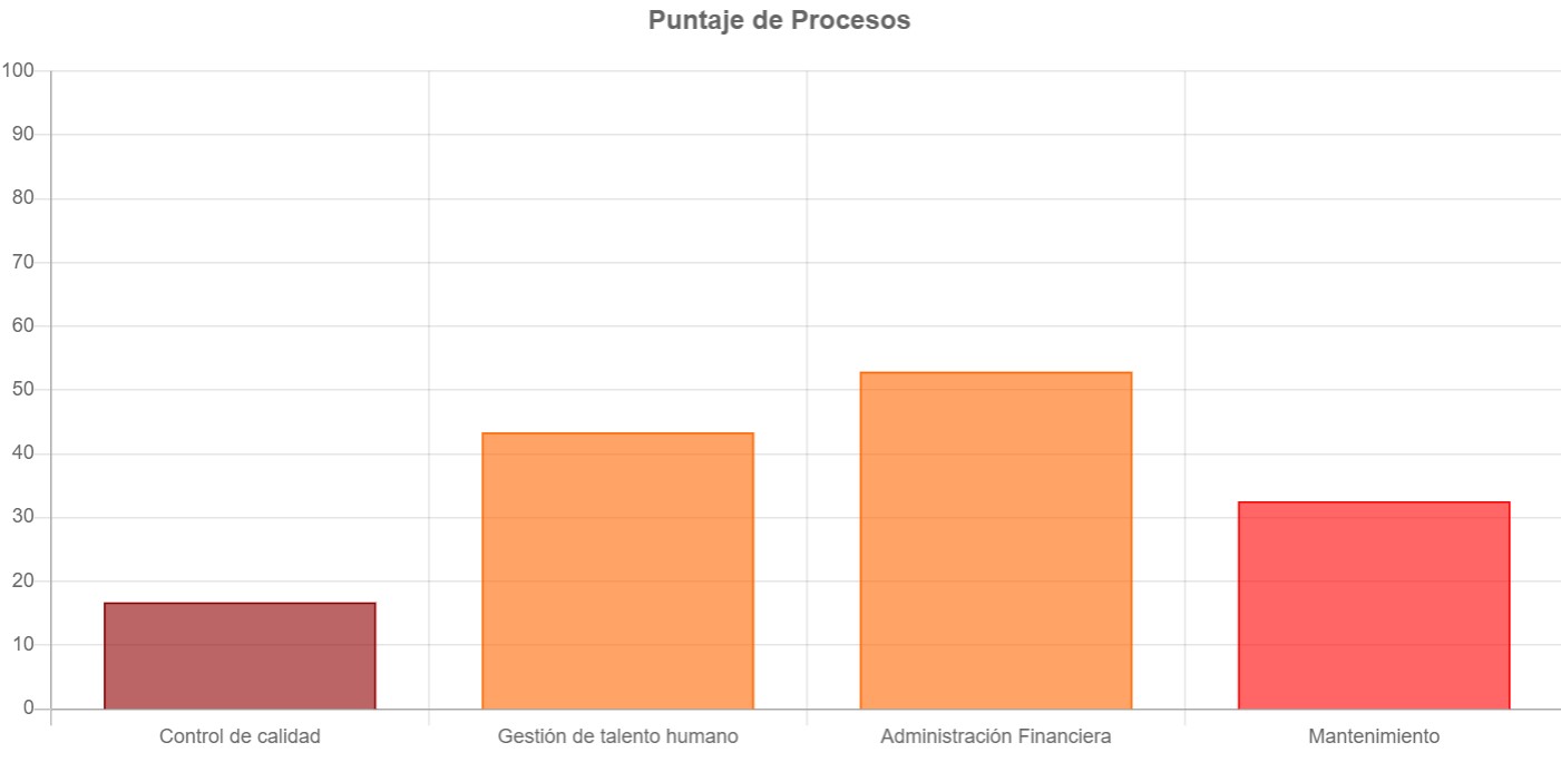 Proceso de visualización de resultados del autodiagnóstico