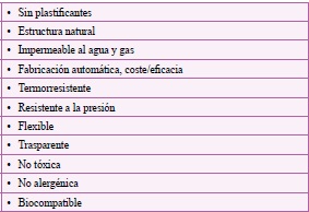 Características a incluir en alternativa a bolsa de PVC