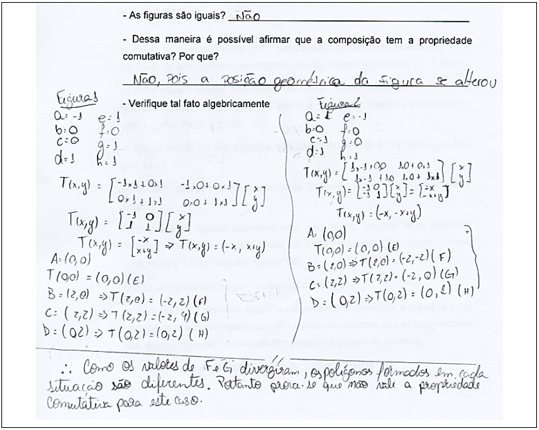 Produ&ccedil;&atilde;o fornecida pela dupla para a Atividade 2