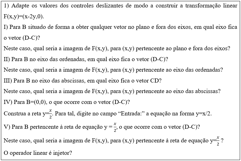 Tarefas relativas &agrave; Atividade 3