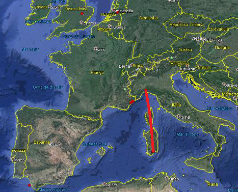 Mapa do Google Earth gerado pelo CiteSpace.