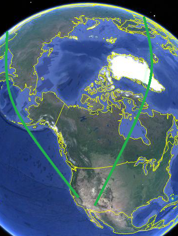 Mapa do Google Earth gerado pelo CiteSpace.
