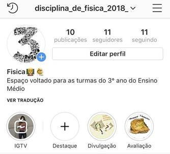 Visualização do canal IGTV no perfil do usuário ao lado dos destaques.