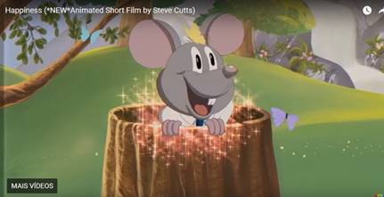 Rato em ambiente natural, denotando uma felicidade genuína, compartilhada com todos os elementos da natureza. A globalização como fábula