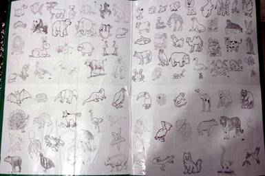 Jogo do bicho que a professora do AEE e seus alunos para o ensino de animais na SRM.