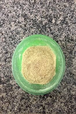 Pó preparado a partir da semente de Moringa Oleífera