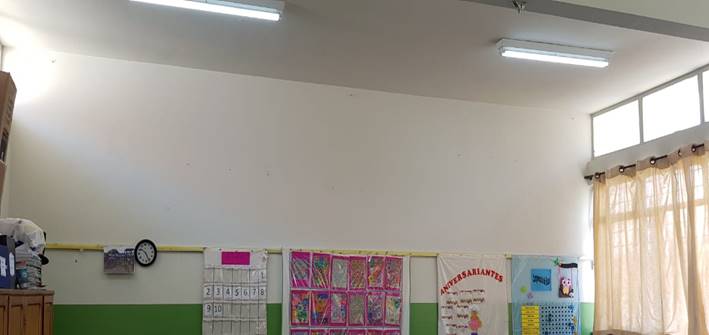 Pr&eacute;dio 1 - Interior da sala de aula