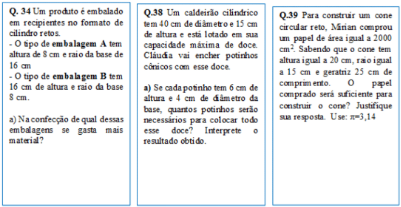 Cartas-quest&atilde;o &ndash; Q34 (3&ordf; a&ccedil;&atilde;o), Q38 e Q39 (2 &ordf; a&ccedil;&atilde;o) do Jogo &ldquo;Trilhando na Geometria Espacial&rdquo;