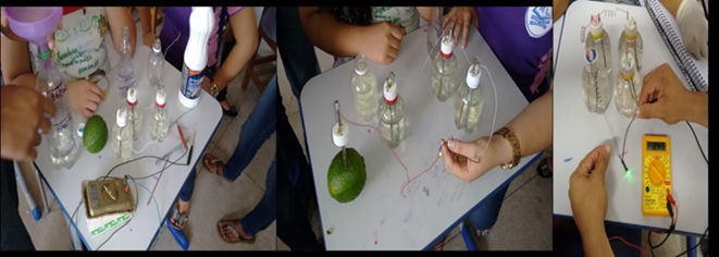 Experi&ecirc;ncia sobre energia alternativa realizada com alunos do EJA. 