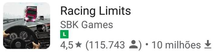 Imagem do jogo Racing Limits.