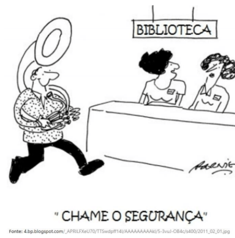 Silêncio nas bibliotecas.