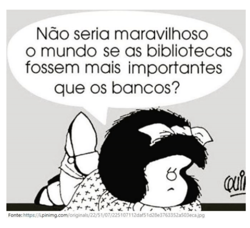 Bancos e bibliotecas.