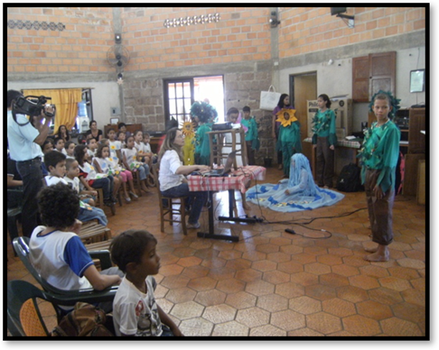 Apresenta&ccedil;&atilde;o dos alunos na AEMA