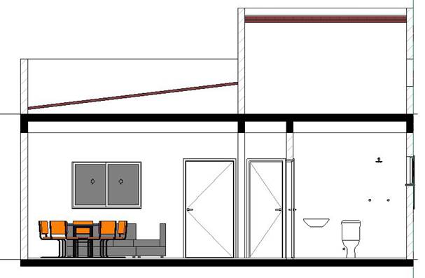 Modelagem do Projeto Arquitetônico em Revit®, Corte 01