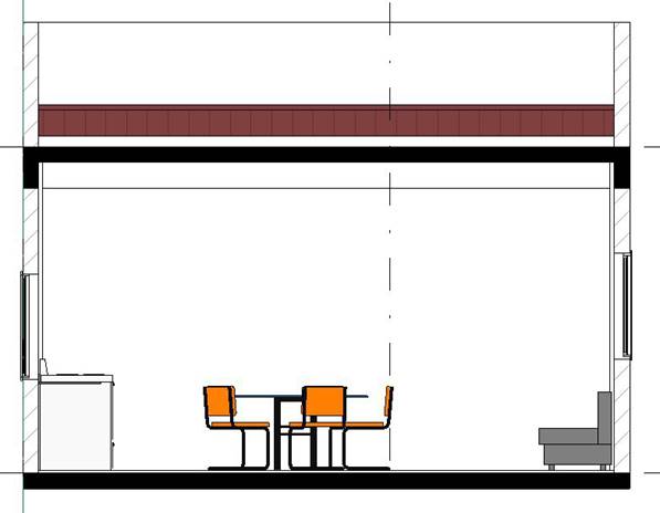Modelagem do Projeto Arquitetônico em Revit®, Corte 02