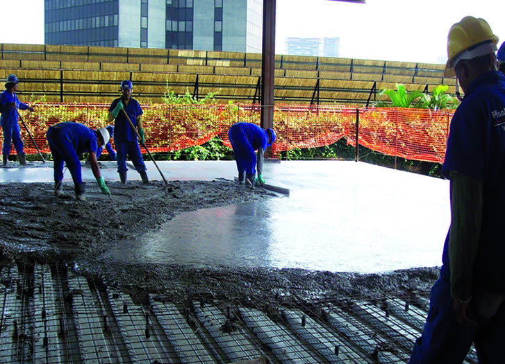 Concretagem da laje