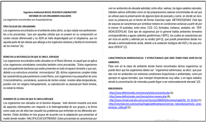 Trabajo entregado por Andrea