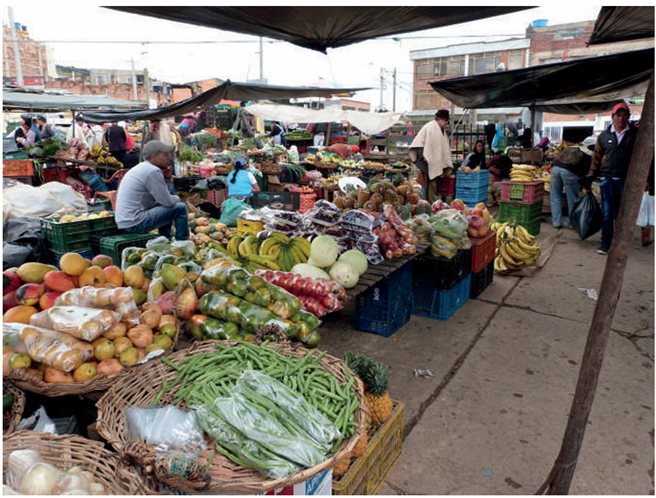 Fotograf�a de la plaza de mercado Sur-Tunja