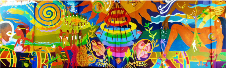 Mural sobre identidad bribri, Shiroles, Talamanca