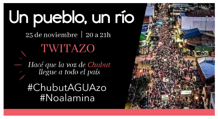 Afiche asamblea de vecinos No a la Mina