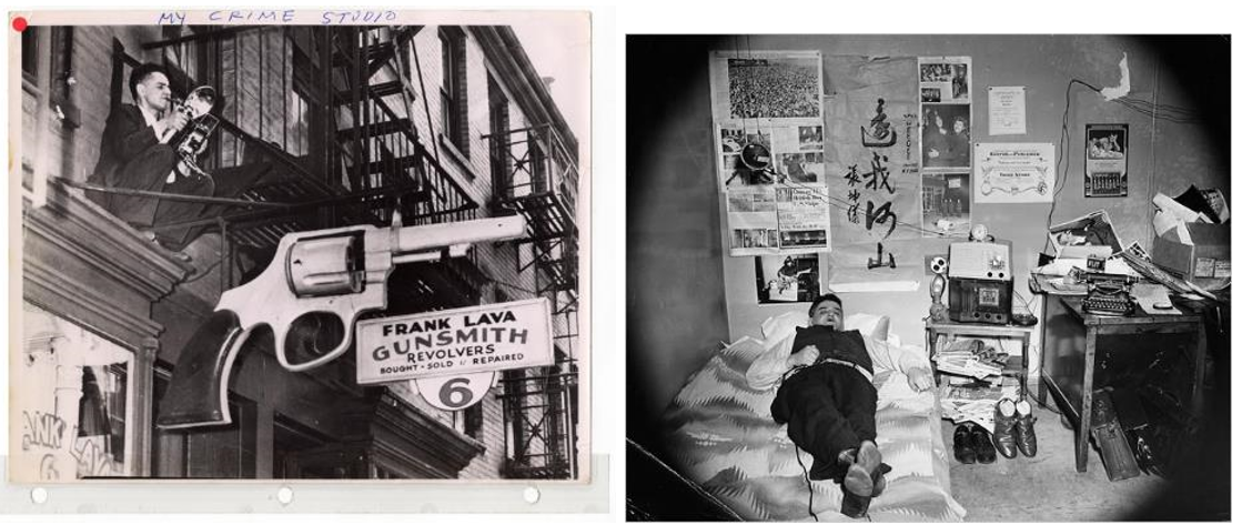 “Meu estúdio do crime”, de Arthur Fellig (Nova York)