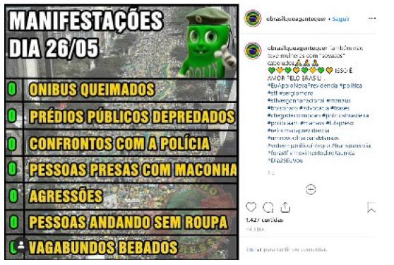 Manifestações dia 26 de maio