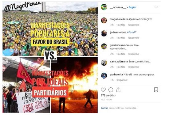 Manifestações populares a favor do Brasil
