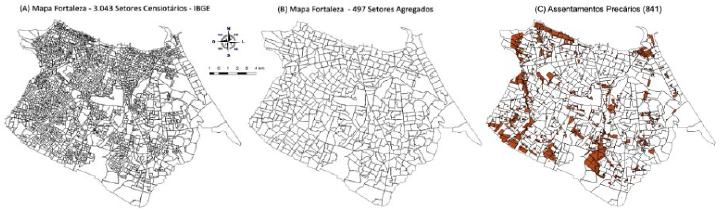 Setores censitários (IBGE) versus setores agregados